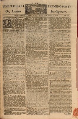 The Whitehall evening post or London intelligencer Donnerstag 22. Januar 1756