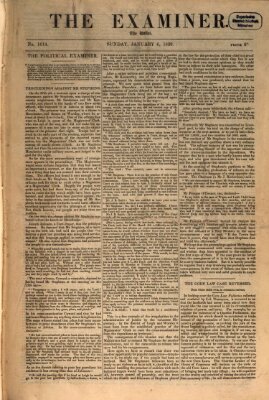 Examiner Sonntag 6. Januar 1839