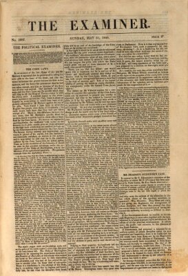 Examiner Sonntag 31. Mai 1840