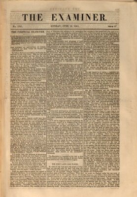 Examiner Sonntag 13. Juni 1841