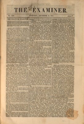 Examiner Samstag 18. Dezember 1841