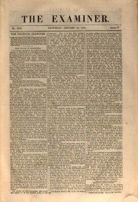 Examiner Samstag 22. Januar 1842