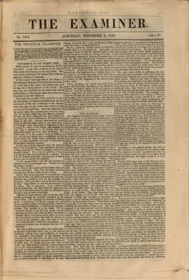 Examiner Samstag 5. November 1842