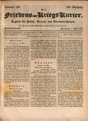 Der Friedens- u. Kriegs-Kurier (Nürnberger Friedens- und Kriegs-Kurier) Samstag 5. Juni 1830