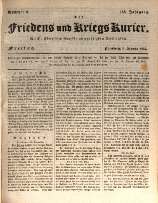 Der Friedens- u. Kriegs-Kurier (Nürnberger Friedens- und Kriegs-Kurier) Freitag 6. Januar 1832