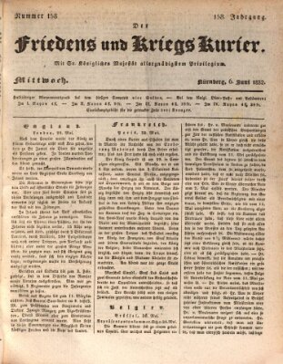 Der Friedens- u. Kriegs-Kurier (Nürnberger Friedens- und Kriegs-Kurier) Mittwoch 6. Juni 1832