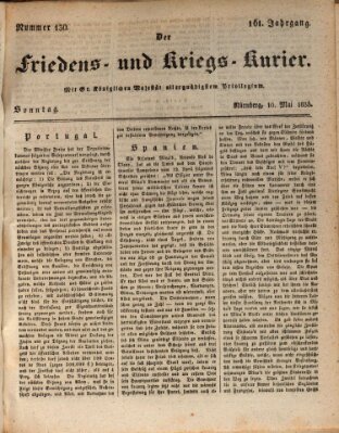 Der Friedens- u. Kriegs-Kurier (Nürnberger Friedens- und Kriegs-Kurier) Sonntag 10. Mai 1835