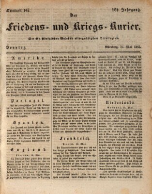 Der Friedens- u. Kriegs-Kurier (Nürnberger Friedens- und Kriegs-Kurier) Sonntag 24. Mai 1835