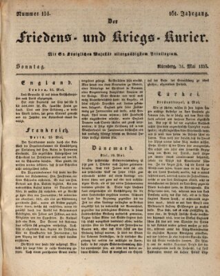 Der Friedens- u. Kriegs-Kurier (Nürnberger Friedens- und Kriegs-Kurier) Sonntag 31. Mai 1835