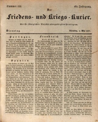 Der Friedens- u. Kriegs-Kurier (Nürnberger Friedens- und Kriegs-Kurier) Dienstag 2. Mai 1837