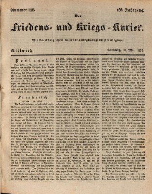Der Friedens- u. Kriegs-Kurier (Nürnberger Friedens- und Kriegs-Kurier) Donnerstag 10. Mai 1838