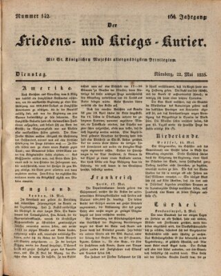 Der Friedens- u. Kriegs-Kurier (Nürnberger Friedens- und Kriegs-Kurier) Dienstag 22. Mai 1838