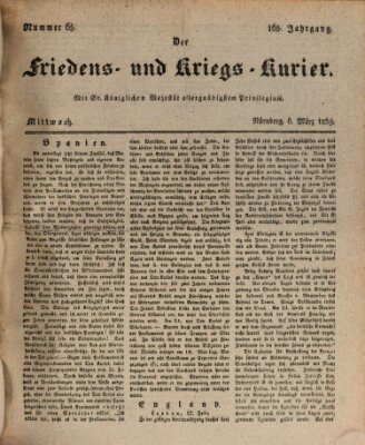 Der Friedens- u. Kriegs-Kurier (Nürnberger Friedens- und Kriegs-Kurier) Mittwoch 6. März 1839