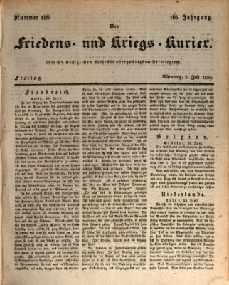 Der Friedens- u. Kriegs-Kurier (Nürnberger Friedens- und Kriegs-Kurier) Freitag 5. Juli 1839
