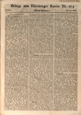 Nürnberger Kurier (Nürnberger Friedens- und Kriegs-Kurier) Sonntag 23. Juni 1850