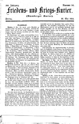 Nürnberger Friedens- und Kriegs-Kurier Freitag 26. Mai 1854