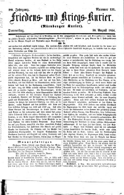 Nürnberger Friedens- und Kriegs-Kurier Donnerstag 10. August 1854