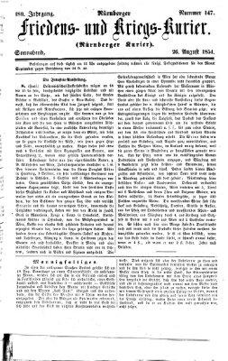 Nürnberger Friedens- und Kriegs-Kurier Samstag 26. August 1854
