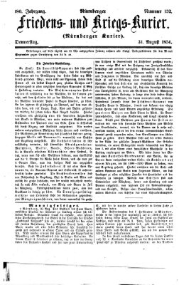 Nürnberger Friedens- und Kriegs-Kurier Donnerstag 31. August 1854