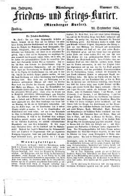 Nürnberger Friedens- und Kriegs-Kurier Freitag 22. September 1854