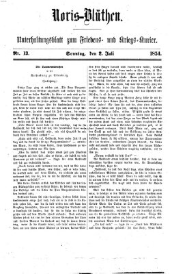 Nürnberger Friedens- und Kriegs-Kurier Sonntag 2. Juli 1854