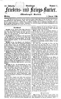 Nürnberger Friedens- und Kriegs-Kurier Montag 1. Januar 1855