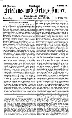 Nürnberger Friedens- und Kriegs-Kurier Donnerstag 15. März 1855