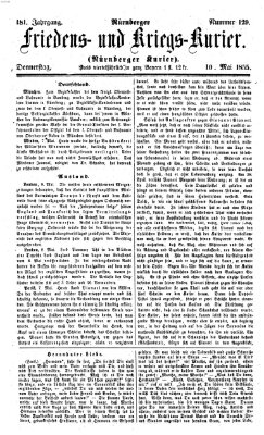Nürnberger Friedens- und Kriegs-Kurier Donnerstag 10. Mai 1855