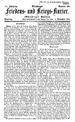 Nürnberger Friedens- und Kriegs-Kurier Sonntag 4. November 1855