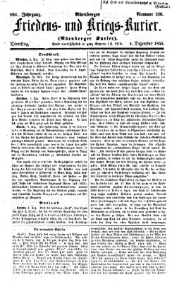Nürnberger Friedens- und Kriegs-Kurier Dienstag 4. Dezember 1855