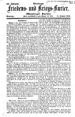 Nürnberger Friedens- und Kriegs-Kurier Sonntag 6. Januar 1856
