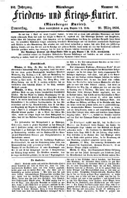 Nürnberger Friedens- und Kriegs-Kurier Donnerstag 20. März 1856