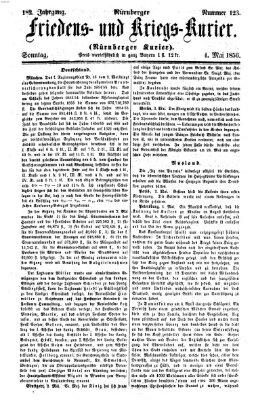 Nürnberger Friedens- und Kriegs-Kurier Sonntag 4. Mai 1856