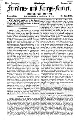 Nürnberger Friedens- und Kriegs-Kurier Donnerstag 29. Mai 1856