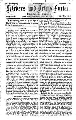 Nürnberger Friedens- und Kriegs-Kurier Samstag 31. Mai 1856
