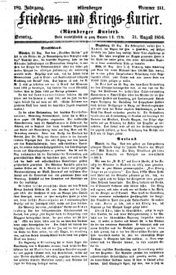 Nürnberger Friedens- und Kriegs-Kurier Sonntag 31. August 1856