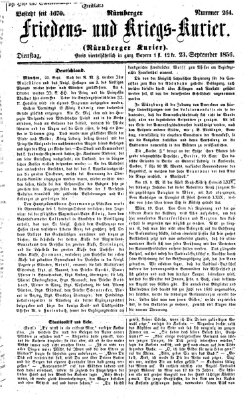 Nürnberger Friedens- und Kriegs-Kurier Dienstag 23. September 1856