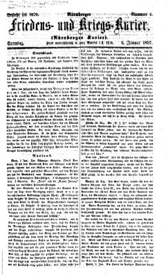 Nürnberger Friedens- und Kriegs-Kurier Sonntag 4. Januar 1857