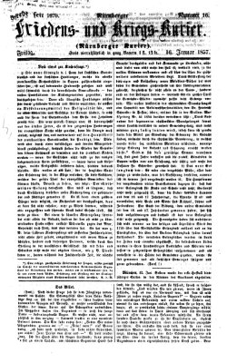 Nürnberger Friedens- und Kriegs-Kurier Freitag 16. Januar 1857