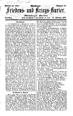 Nürnberger Friedens- und Kriegs-Kurier Dienstag 17. Februar 1857