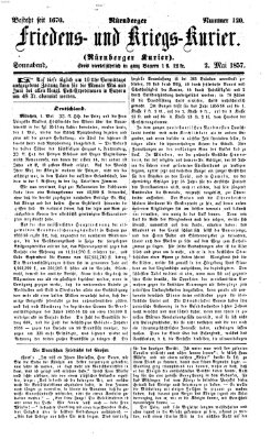 Nürnberger Friedens- und Kriegs-Kurier Samstag 2. Mai 1857