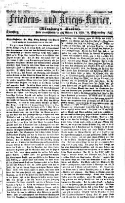 Nürnberger Friedens- und Kriegs-Kurier Dienstag 8. September 1857