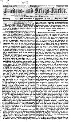 Nürnberger Friedens- und Kriegs-Kurier Sonntag 27. September 1857
