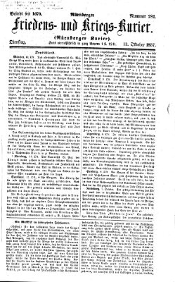 Nürnberger Friedens- und Kriegs-Kurier Dienstag 13. Oktober 1857