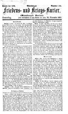 Nürnberger Friedens- und Kriegs-Kurier Donnerstag 12. November 1857