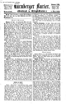 Nürnberger Kurier (Nürnberger Friedens- und Kriegs-Kurier) Samstag 1. Mai 1858