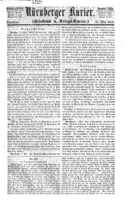 Nürnberger Kurier (Nürnberger Friedens- und Kriegs-Kurier) Dienstag 11. Mai 1858
