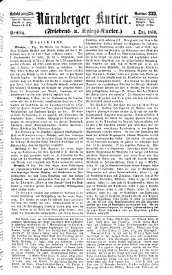 Nürnberger Kurier (Nürnberger Friedens- und Kriegs-Kurier) Freitag 3. Dezember 1858
