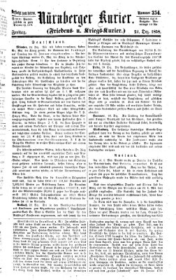 Nürnberger Kurier (Nürnberger Friedens- und Kriegs-Kurier) Freitag 24. Dezember 1858