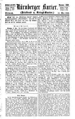 Nürnberger Kurier (Nürnberger Friedens- und Kriegs-Kurier) Mittwoch 11. Mai 1859